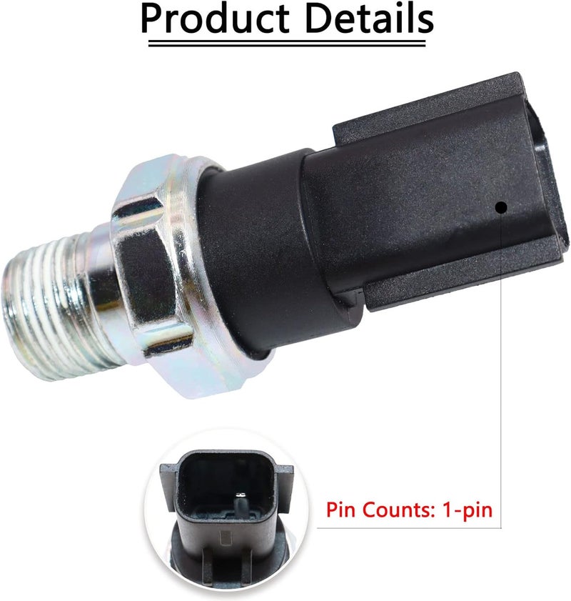 KEJSTED Engine Oil Pressure Sensor Switch Sender Unit 5149098AA 4608303AB 12611500893 Compatible with Dodge Neon Nitro Jeep Chrysler Sebring Town & Country Plymouth MINI VW Eagle 4609026 4687649 - Image 3